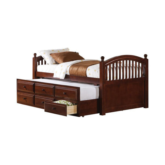 Norwood - Twin Bed With Trundle And Drawers - Brown