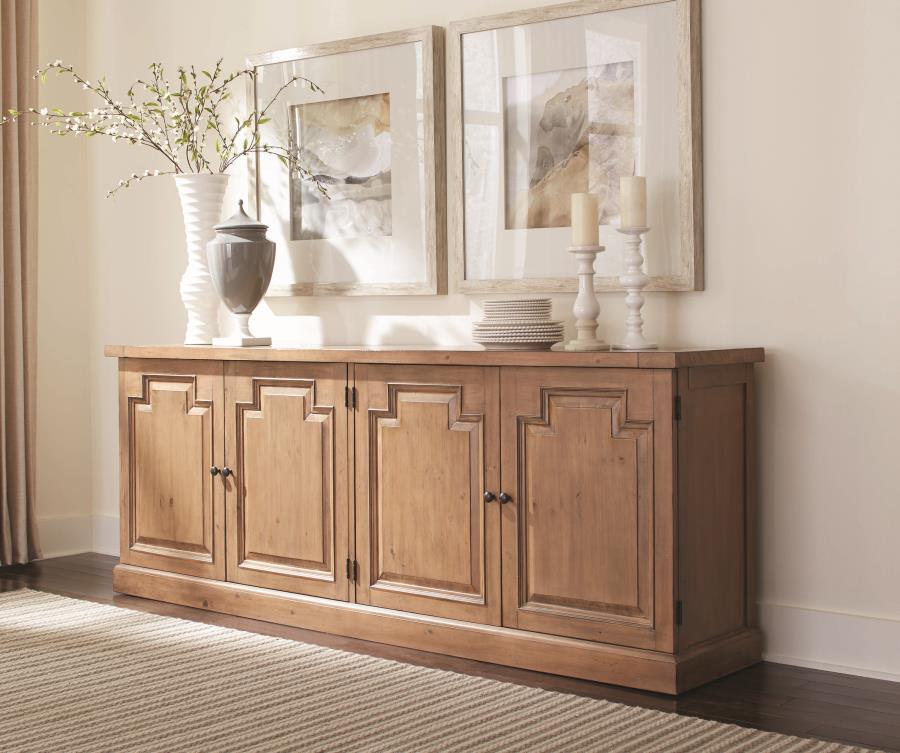 Florence - 4-door Sideboard - Light Brown