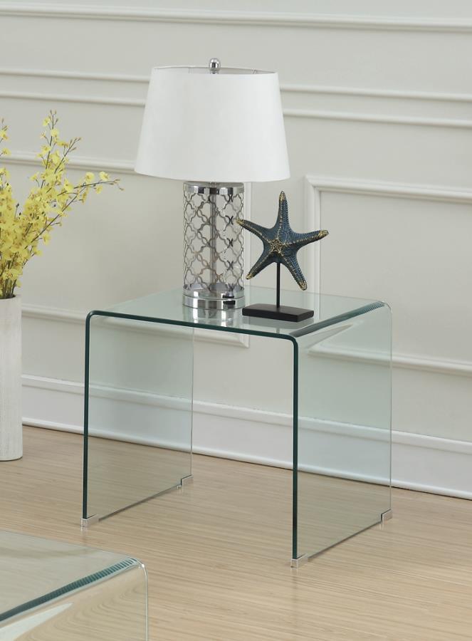 Ripley - Square End Table - White