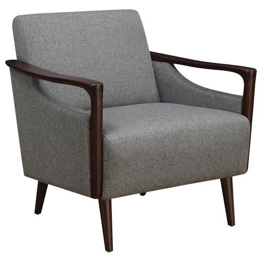 Justin - Upholstered Accent Chair - Gray