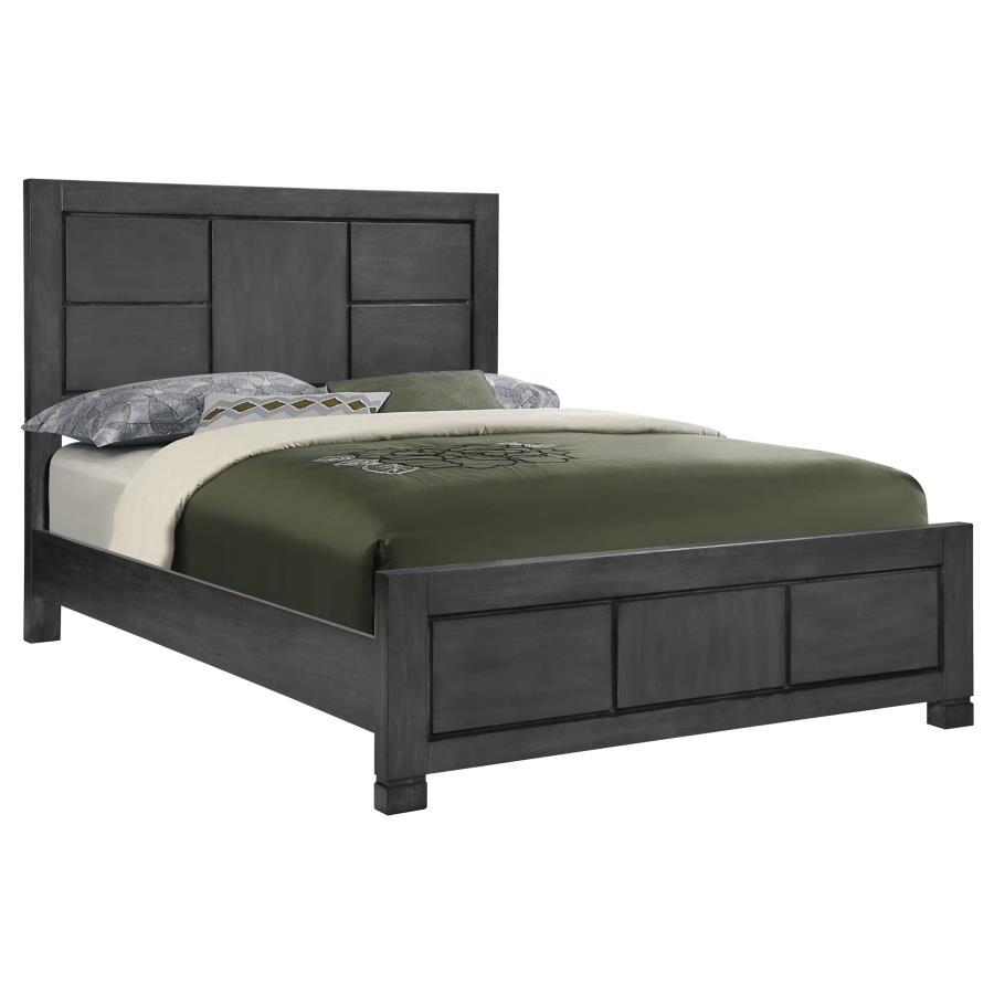 Lorenzo - Queen Bed - Dark Gray