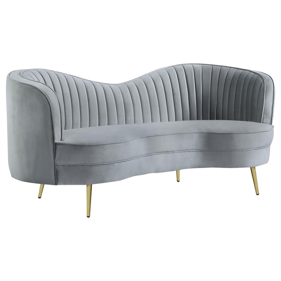 Sophia - Loveseat - Pearl Silver