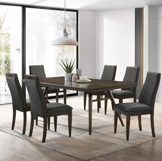 Wes - Dining Table 5 Piece Set - Gray