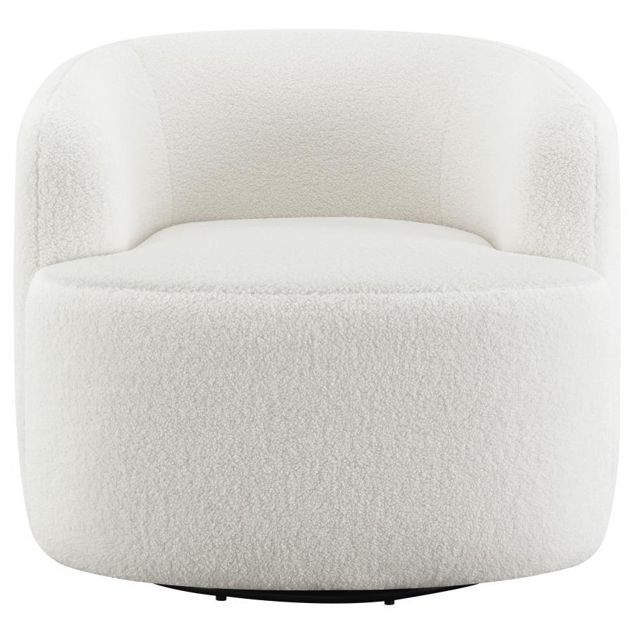 Hudson - Swivel Barrel Design Chair - White