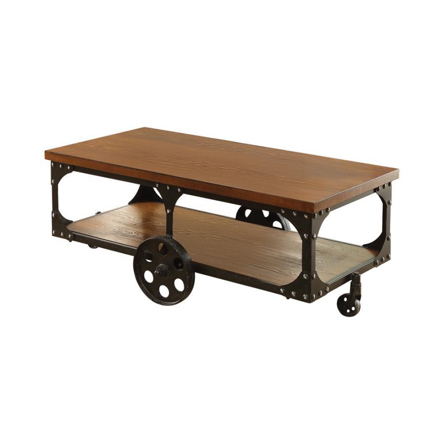 Shepherd - Coffee Table With Casters - Brown