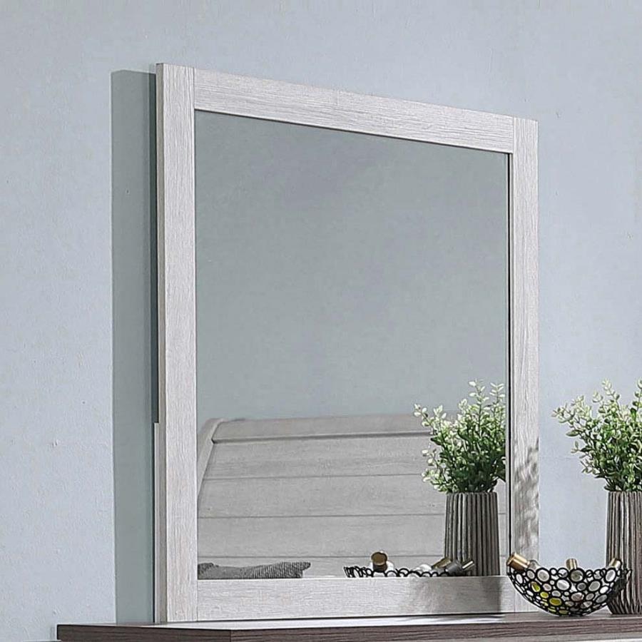 Stillwood - Rectangle Dresser Mirror - White