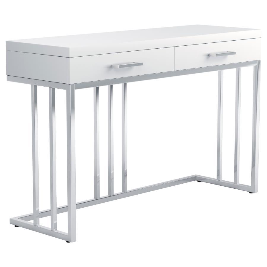 Dalya - 2-Drawer Rectangular Sofa Table - White