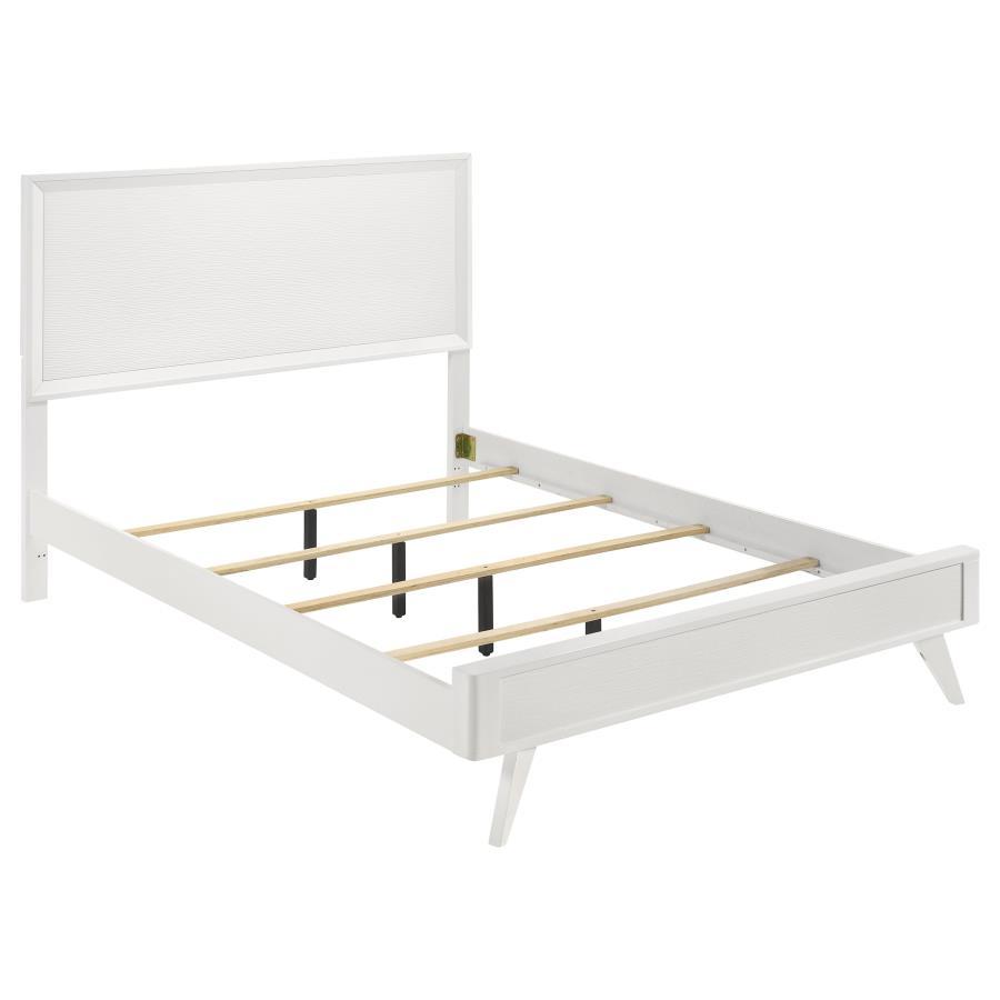 California King Bed 5 Piece Set - White