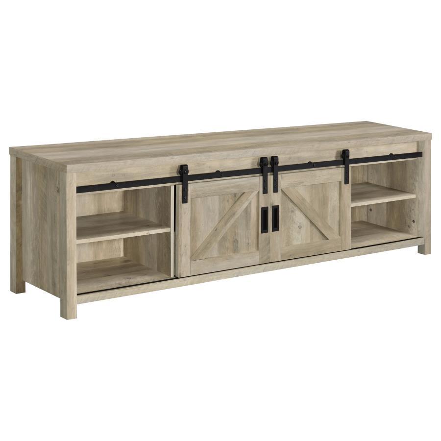 Madra - TV Console With Sliding Doors - Light Brown