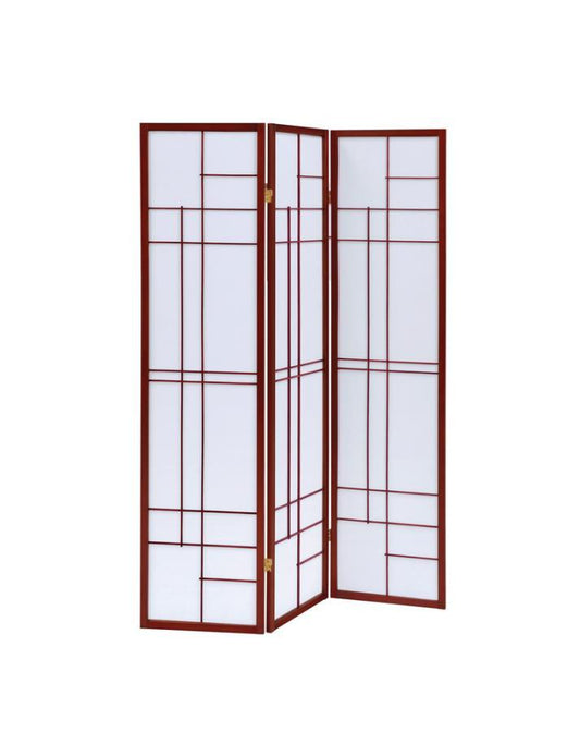 Katerina - 3-panel Floor Screen - White