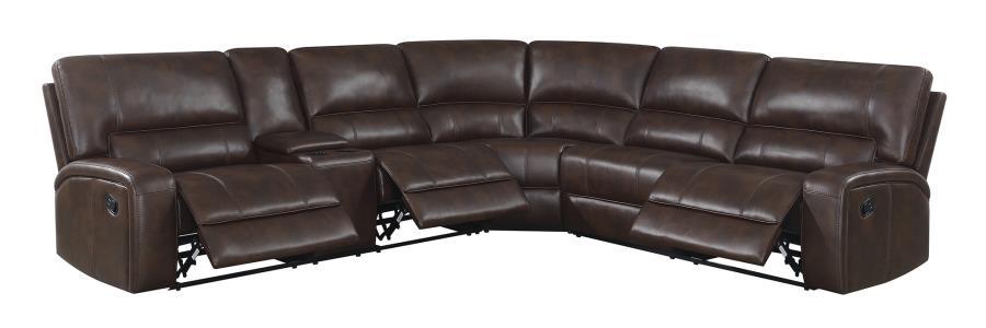 Brunson - Reclining Sectional - Brown