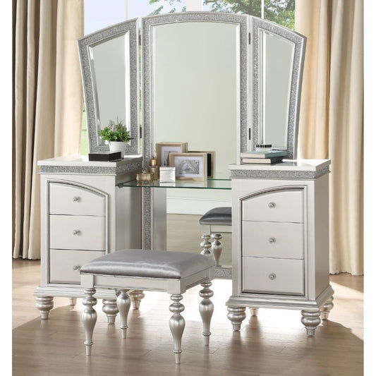 Maverick - Vanity Desk - Platinum