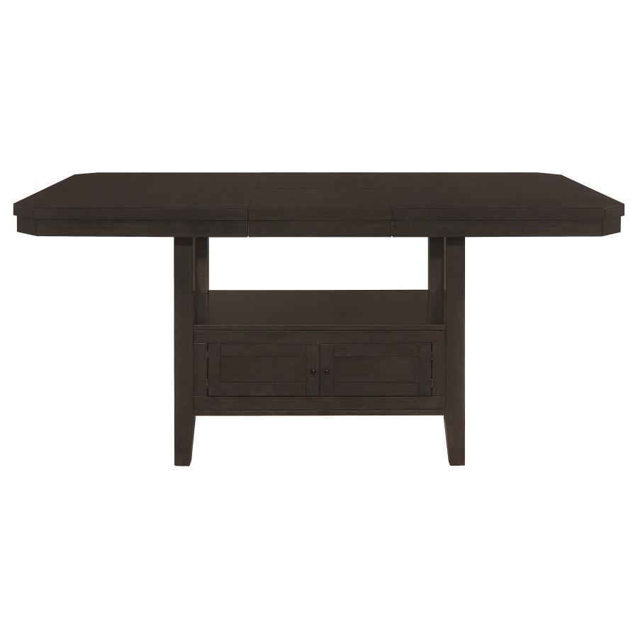 Prentiss - Counter Height Table 7 Piece Set - Dark Brown