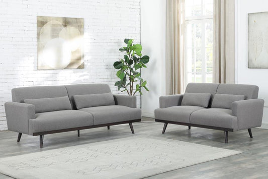 Blake - 2 Piece Living Room Set (Sofa and Loveseat) - Dark Gray