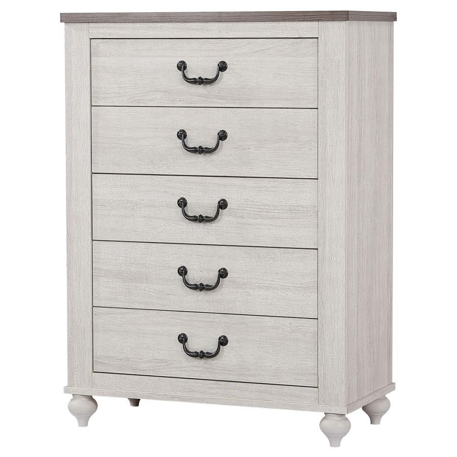 Stillwood - 5-Drawer Chest - White