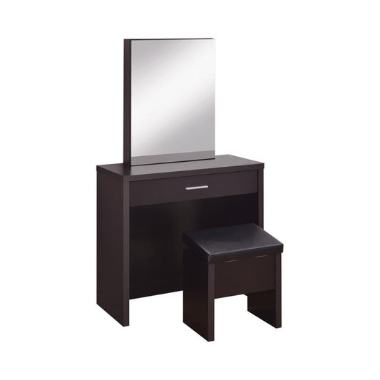 Coaster - 2-piece Vanity Set with Lift-Top Stool