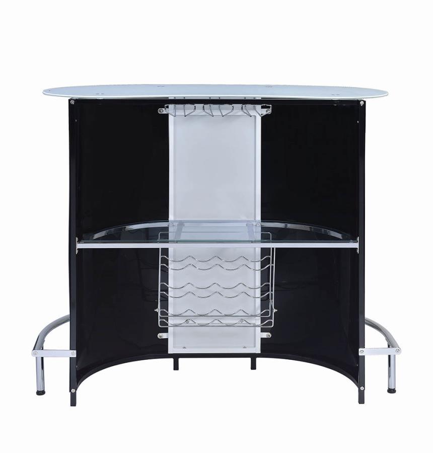 Lacewing - 1-Shelf Bar Unit - Black