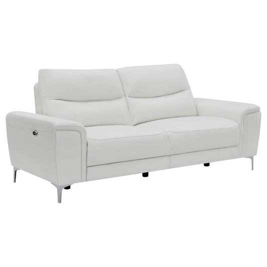 Largo - Power Reclining Sectional - White
