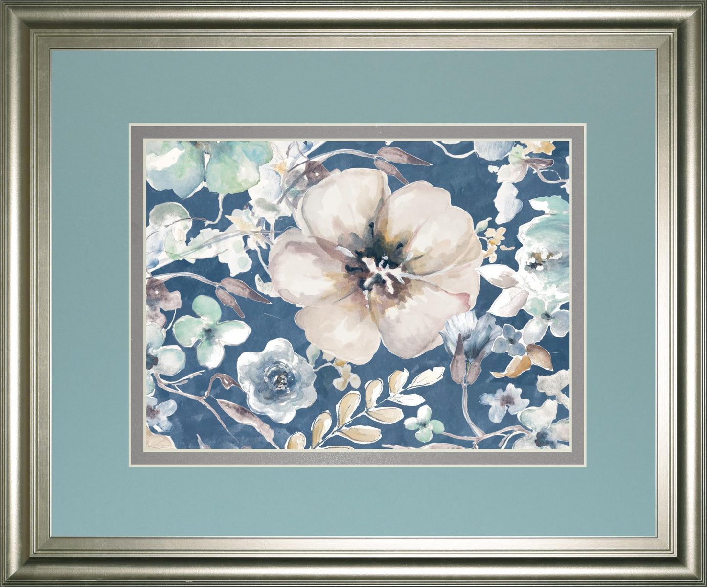 Indigo Beautiful II By PatriciaPinto 34x40 - Light Blue