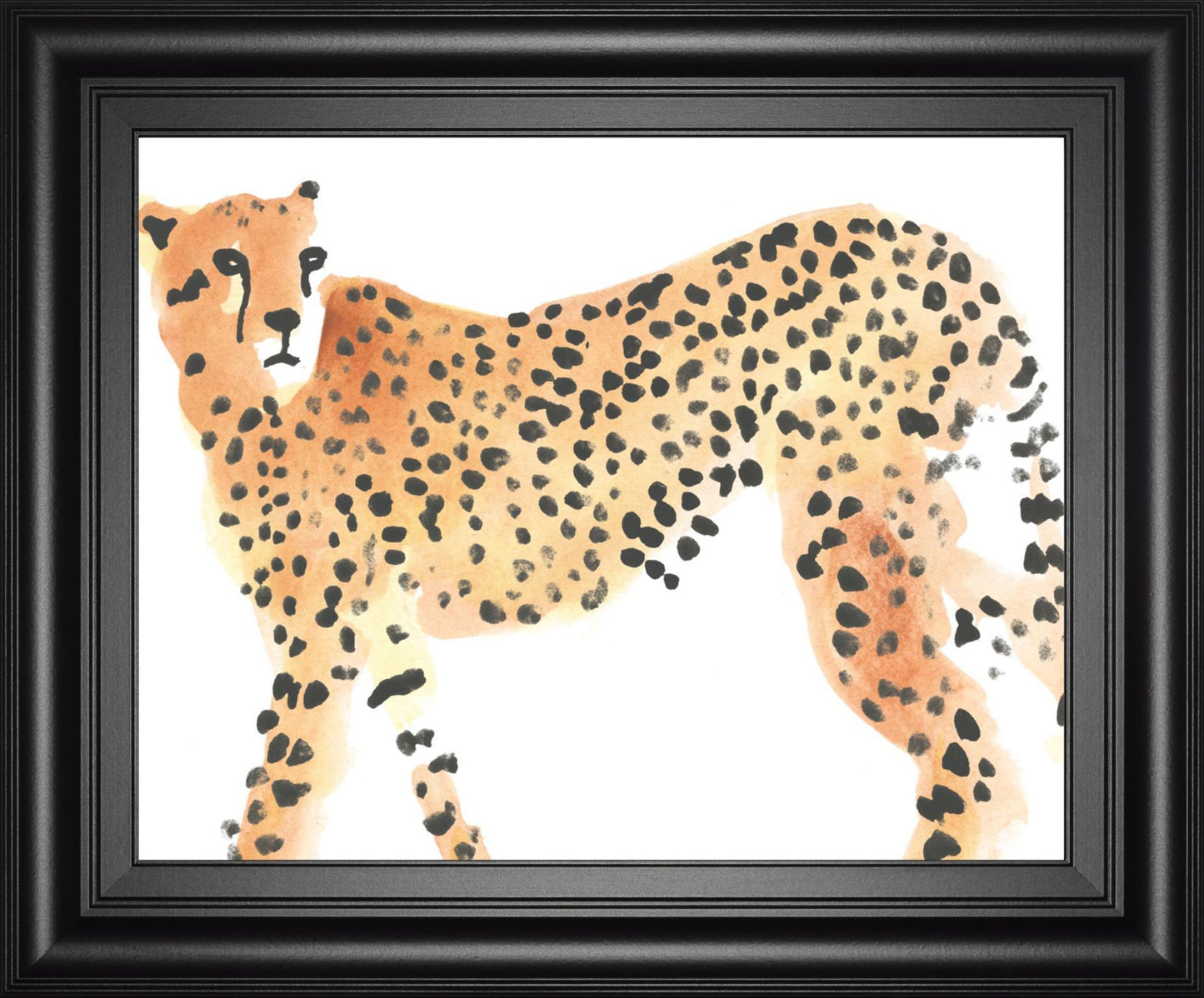 Majestic Cheetah II By June Erica Vess 22x26 - Orange