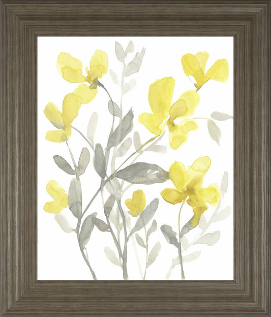 Yellow & Grey Garden II By Jennifer Goldberger 22x26 - Yellow