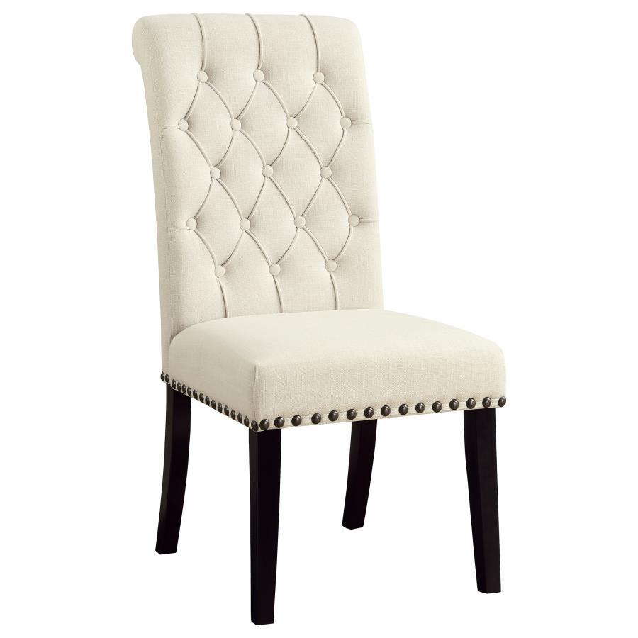 Mapleton - Tufted Back Upholstered Side Chair (Set of 2) - White