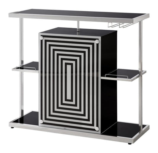 Zinnia - 2-tier Bar Unit - Black