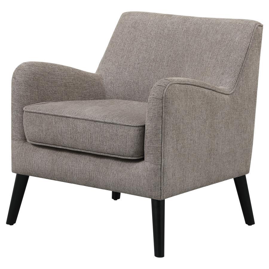 Charlie - Accent Chair With Angled Arms - Gray