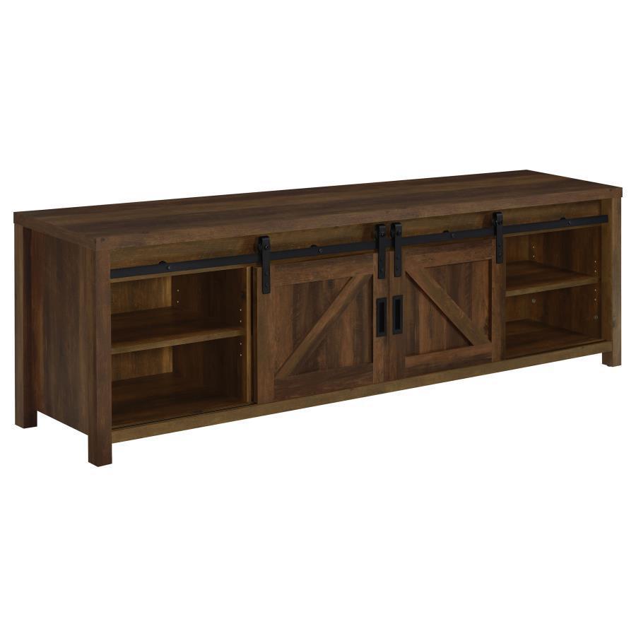 Madra - TV Console With Sliding Doors - Brown