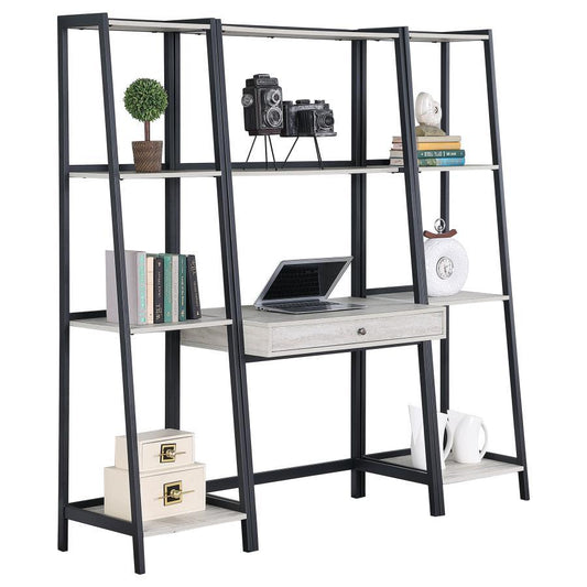Pinckard - 3 Piece Ladder Desk Set - Black