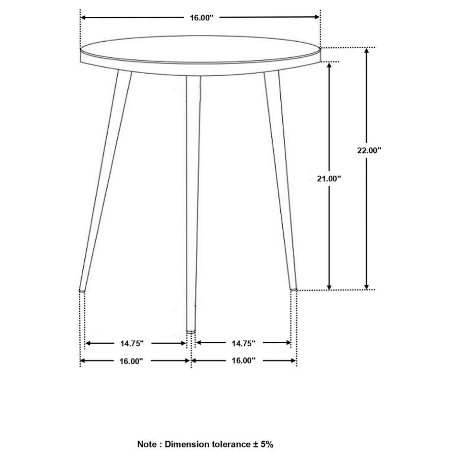 Acheson - Round Accent Table - Yellow