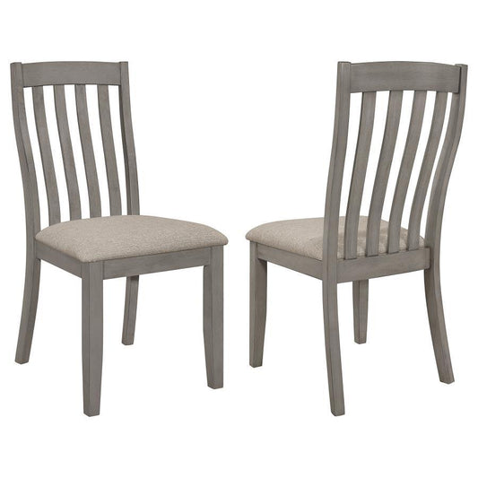 Nogales - Slat Back Side Chairs (Set of 2) - Grey