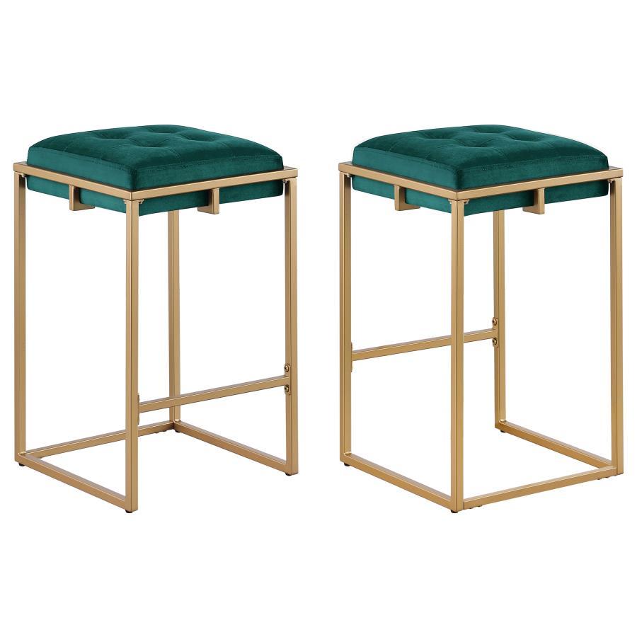 Nadia - Counter Height Stool (Set of 2) - Green