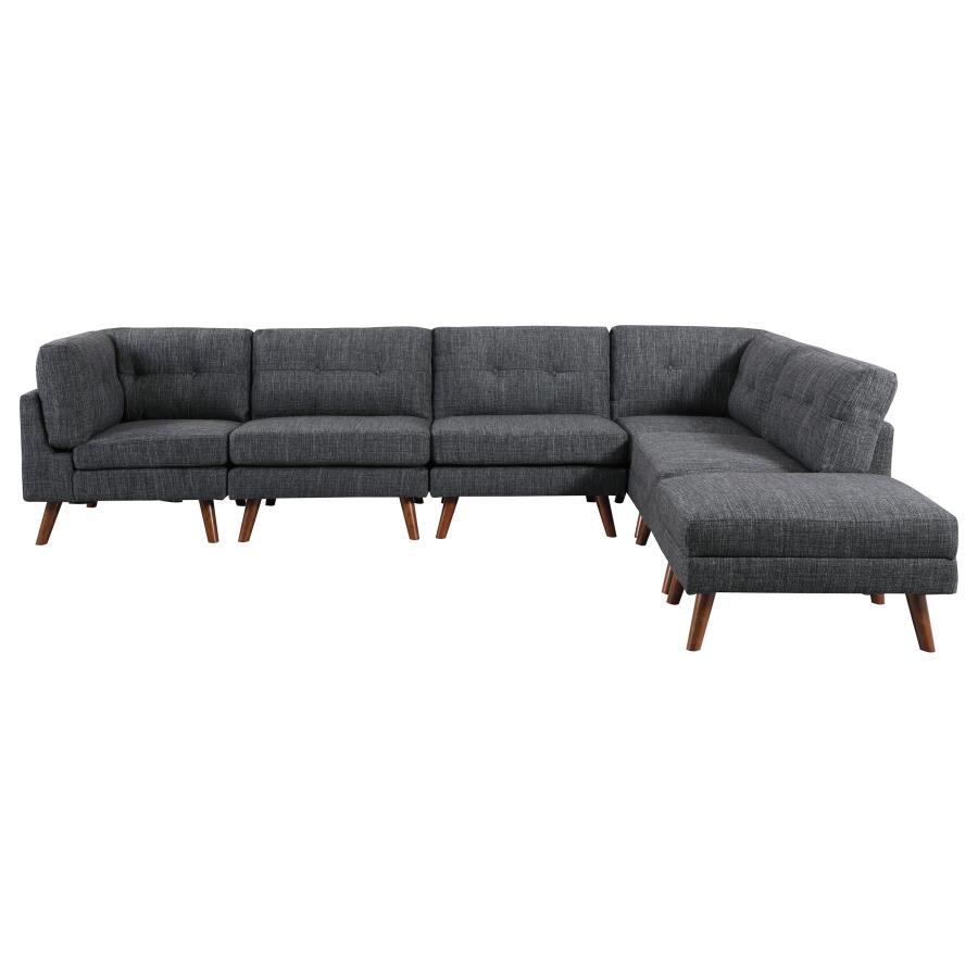 Churchill - 6 Piece Sectional - Dark Gray