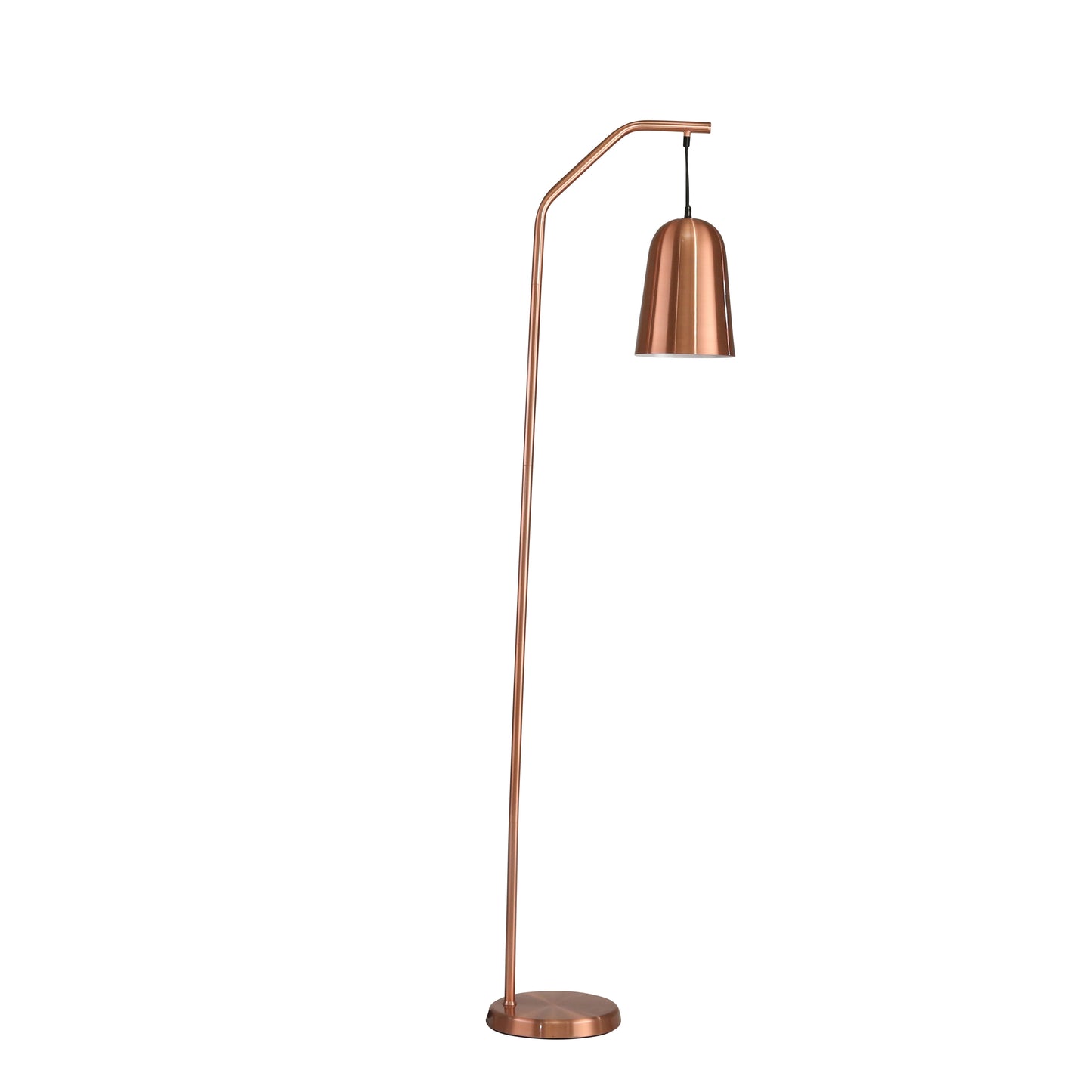 Metal Drop Shade Floor Lamp 59" - Copper