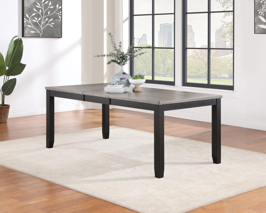 Dining Table - Grey / Black