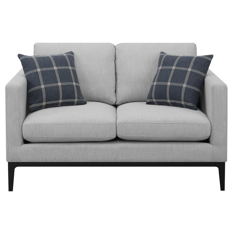 Apperson - Loveseat - Pearl Silver