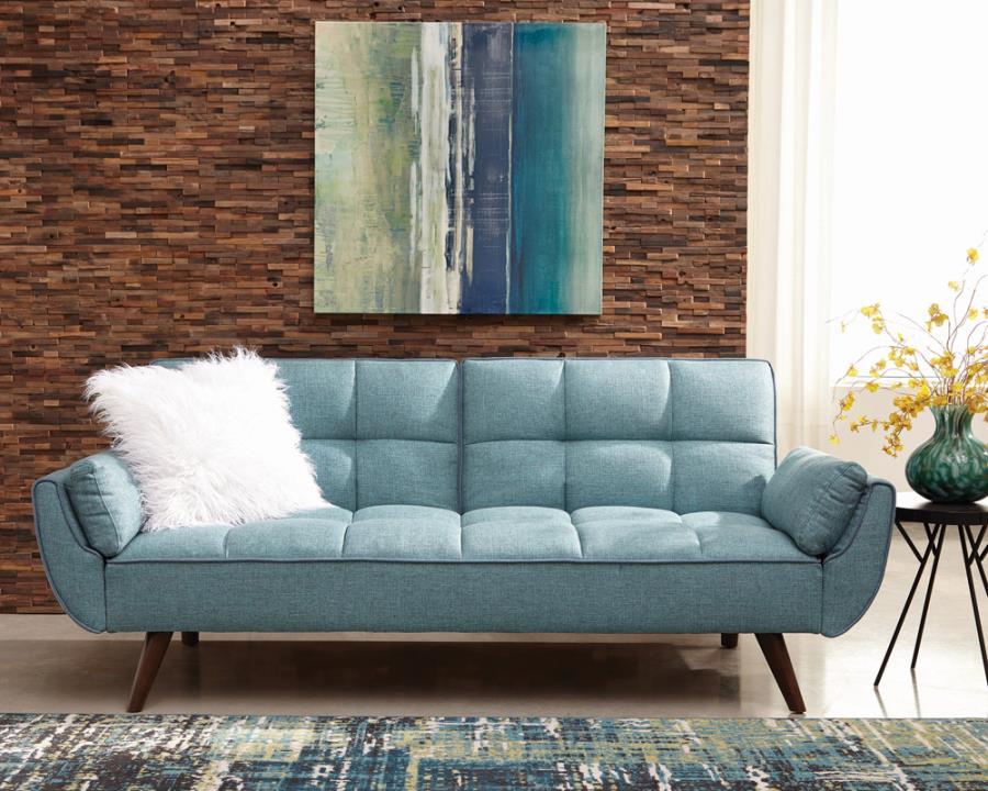 Caufield - Tufted Sofa Bed - Blue