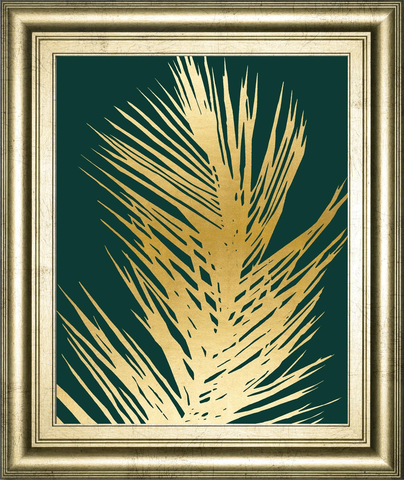 Emerald Palms II By Natalie Carpentieri 22x26 - Yellow