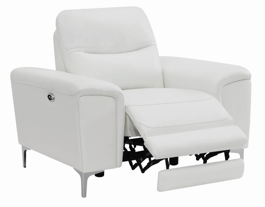 Largo - Power Recliner - White