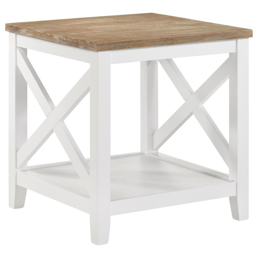 End Table - White - Wood