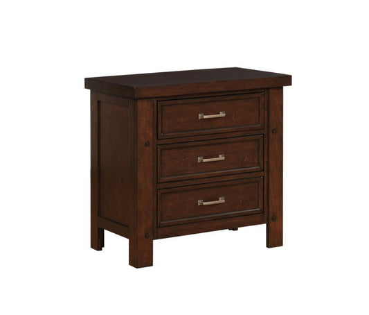 Barstow - Drawer Rectangular Nightstand - Brown