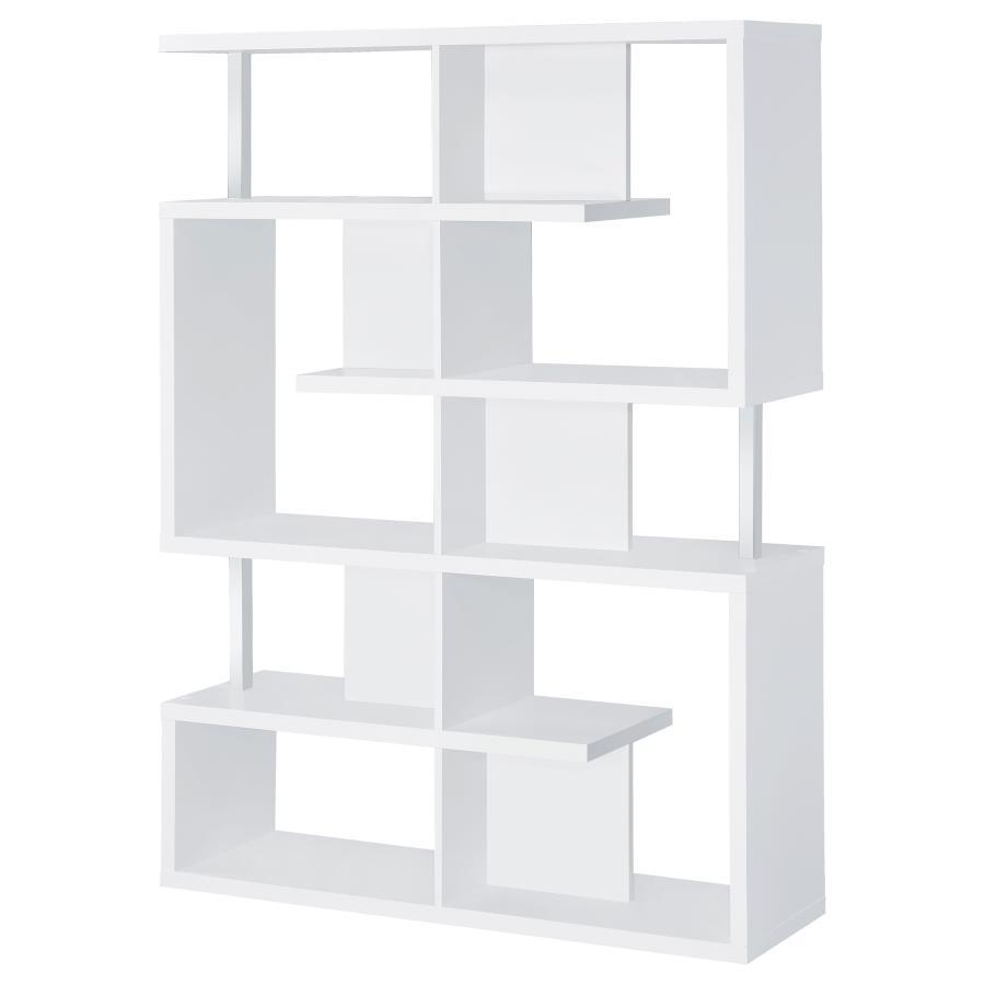 Coaster - 5-tier Geometric Design Bookcase