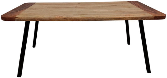 Dining Table - Natural Mango / Black