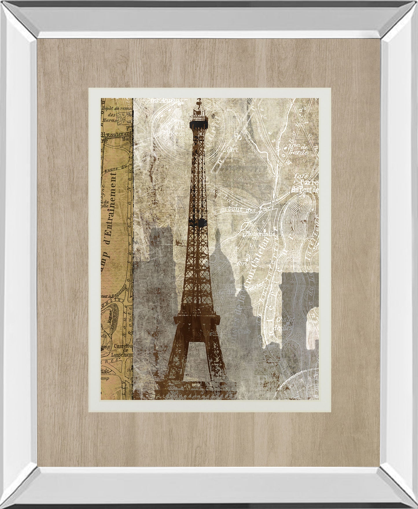 April In Paris By Mallett K Mirrored Frame