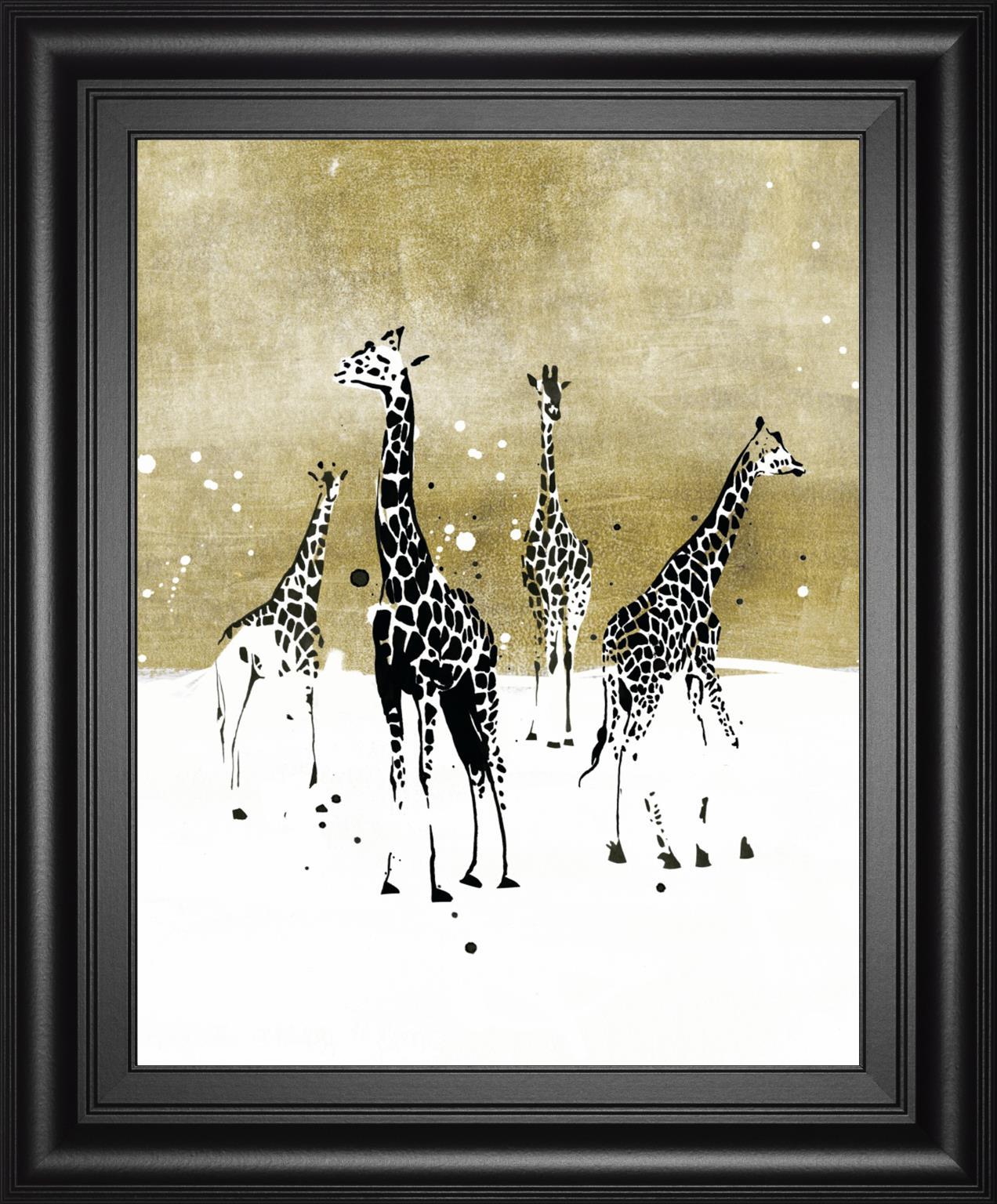 Spotted Giraffe I By Annie Warren 22x26 - Light Brown