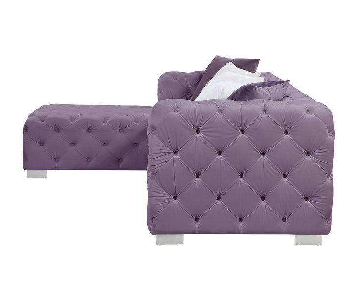 Qokmis - Sectional Sofa w/6 Pillows