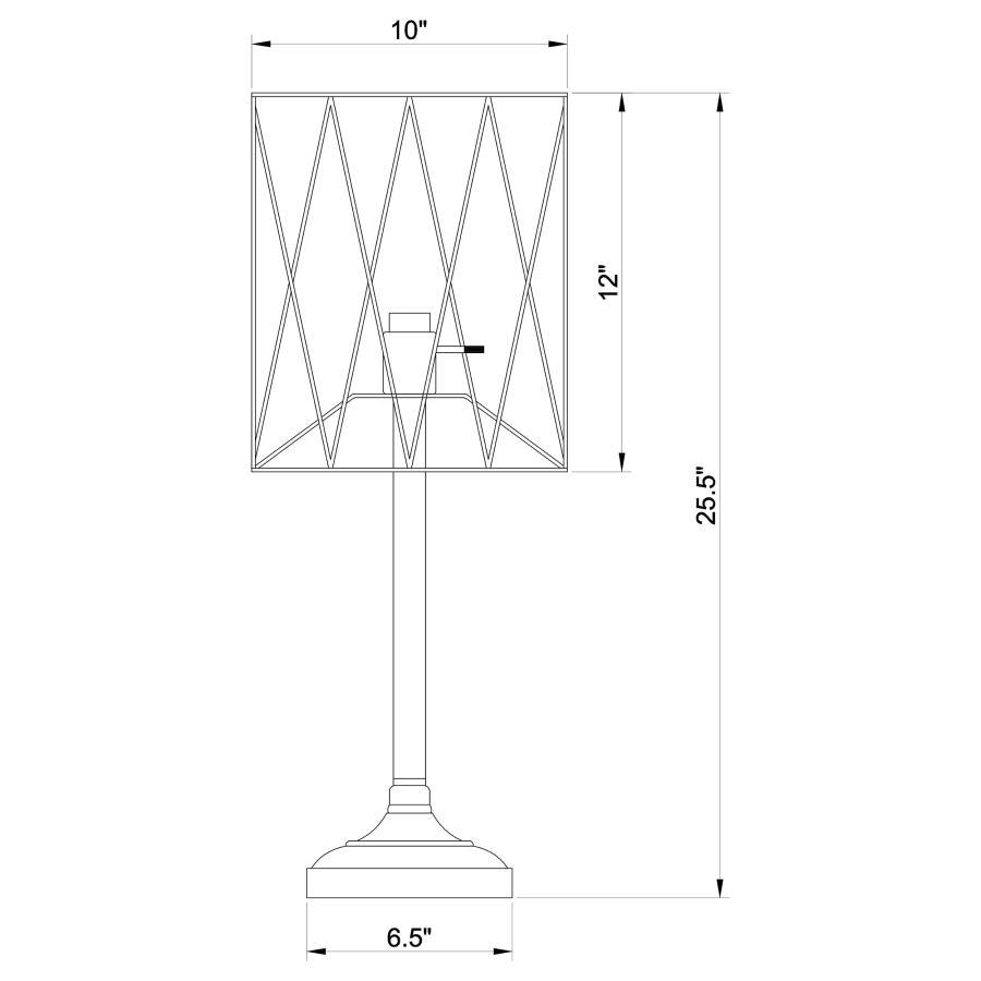 Mayfield - Metal Slender Torch Table Lamp - Black