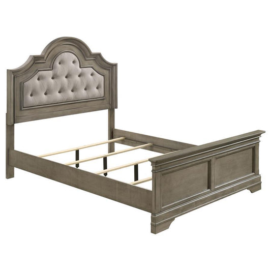 Manchester - King Bed - Light Gray