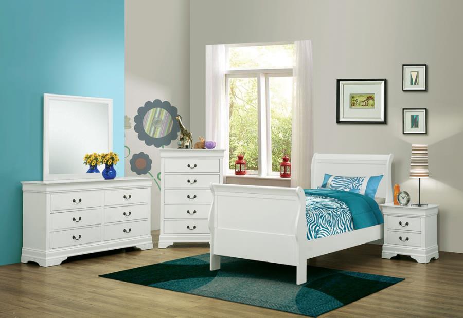 Louis Philippe - Kids & Teens Sleigh Panel Bed